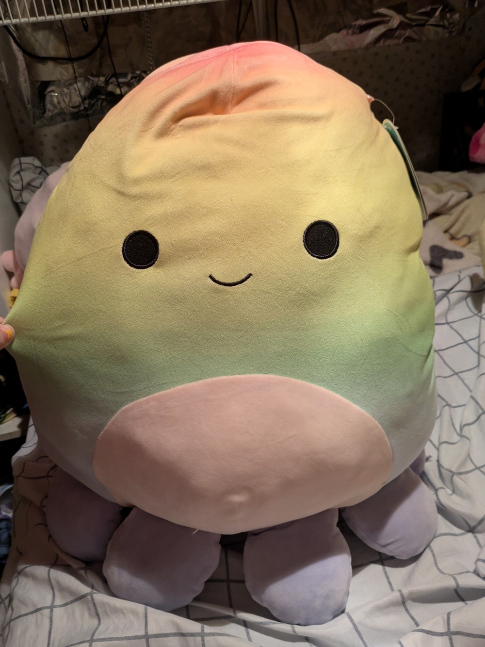 Squishmallows 20" Elodie The Tie Dye Octopus Jumbo Kellytoy Squishmallow Plush